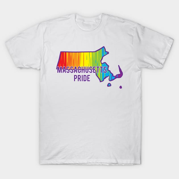 Massachusetts Pride T-Shirt by Manfish Inc.